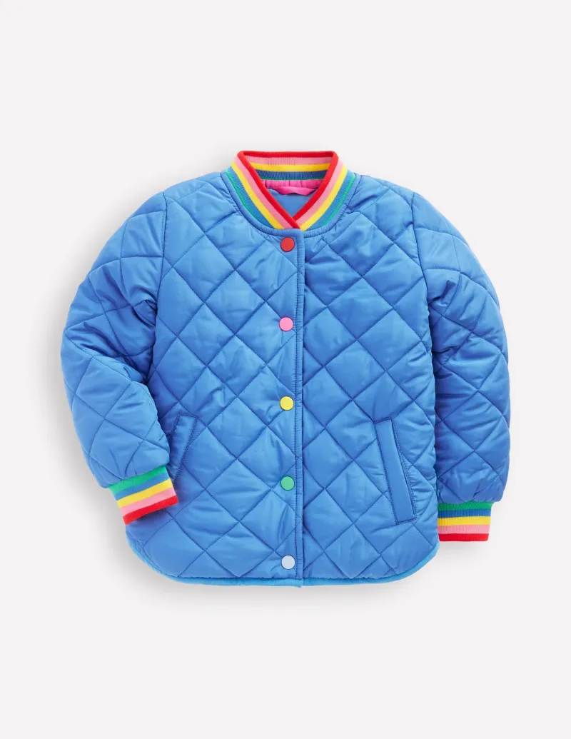 Coats & Jackets-Boden Fun Borg Lined Bomber-Peacock Plume Blue Heartburst PeacockPlumeBlueHeartburst