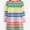 Dresses-Boden Fun Breton Dress-Multi Stripe MultiStripe