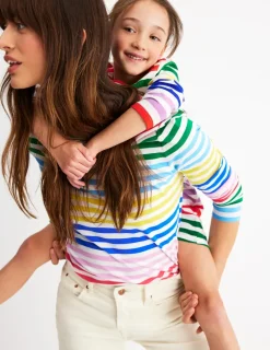 Dresses-Boden Fun Breton Dress-Multi Stripe MultiStripe