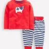 Playsuits & Rompers-Boden Fun Jersey Play Set-Poppy Red Cow PoppyRedCow