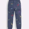 Joggers & Sweatpants-Boden Fun Joggers-Robot Blue Multi Dinosaur RobotBlueMultiDinosaur