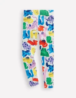 Leggings | Pants & Jeans-Boden Fun Leggings-Multi Oatmeal Rainbow Pets MultiOatmealRainbowPets