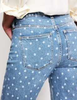 Jeans-Boden Girlfriend Jeans-Laser Spot LaserSpot