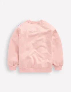 Sweatshirts & Hoodies | Tops & T-Shirts-Boden Graphic Boucle Sweatshirt-Chalk Pink Hearts ChalkPinkHearts