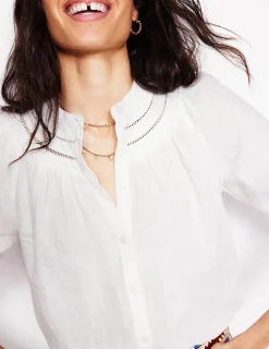 Jewelry-Boden Hammered Disk Layered Necklace- Gold