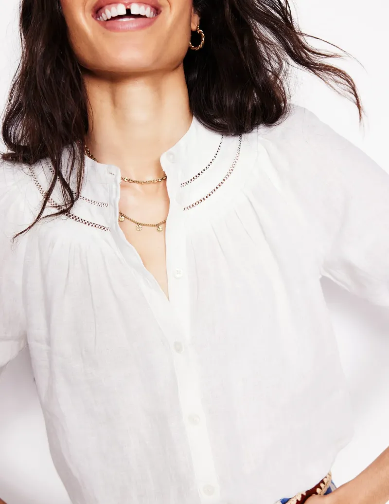 Jewelry-Boden Hammered Disk Layered Necklace- Gold