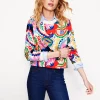 Nightwear & Lougewear | Tops & Blouses-Boden Hannah Printed Sweatshirt-Multi, Botanical Paisley Multi,BotanicalPaisley