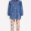 Sweatshirts & Hoodies | Tunics-Boden Heart Pocket Tunic Set-Blue Marl Bees BlueMarlBees