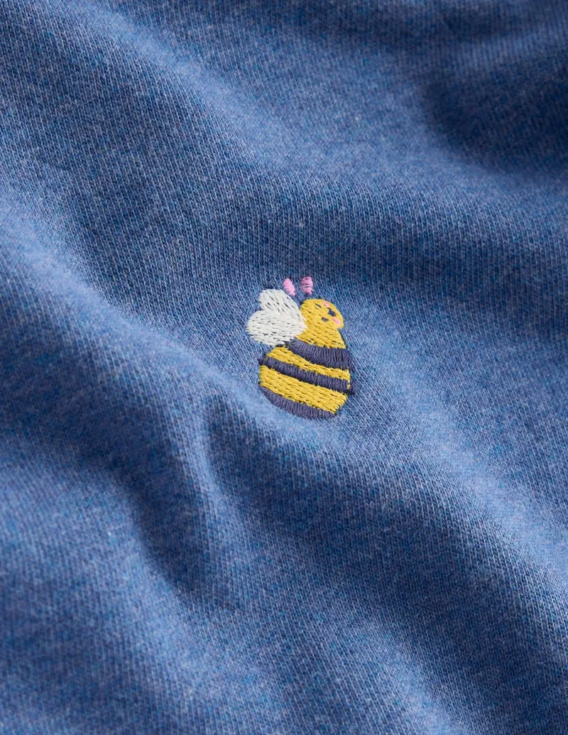 Sweatshirts & Hoodies | Tunics-Boden Heart Pocket Tunic Set-Blue Marl Bees BlueMarlBees