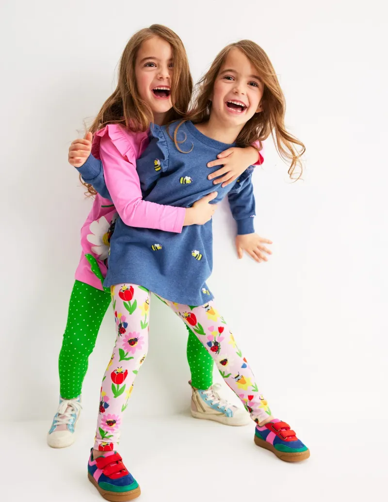 Sweatshirts & Hoodies | Tunics-Boden Heart Pocket Tunic Set-Blue Marl Bees BlueMarlBees
