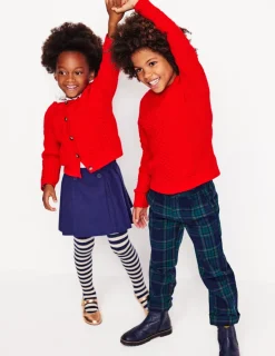 Sweaters & Cardigans-Boden Heritage Cable Sweater-Poppy Red PoppyRed