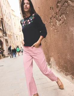 Jeans-Boden High Rise Straight Cord Jeans-Vintage Pink VintagePink