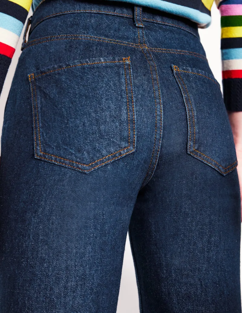 Jeans-Boden High Rise Straight Leg Jeans- Indigo