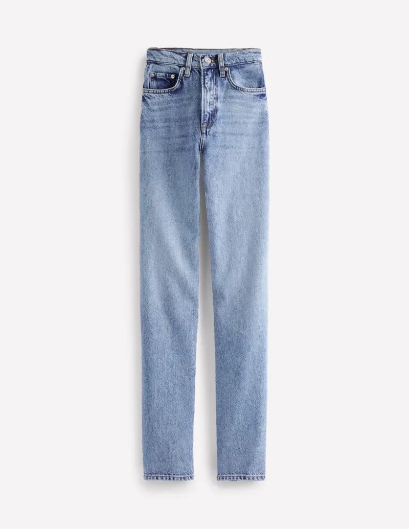 Jeans-Boden High Rise Straight Leg Jeans-Light Wash LightWash