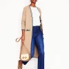 Sweaters & Cardigans-Boden Holly Longline Knitted Jacket-Camel Melange CamelMelange