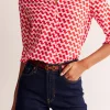 Belts-Boden Iris Skinny Snaffle Trim Belt- Red
