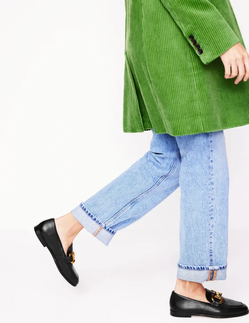 Suits & Tailoring | Flats-Boden Iris Snaffle Loafers- Black