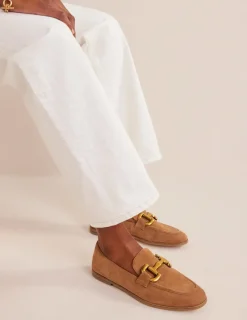 Suits & Tailoring | Flats-Boden Iris Snaffle Loafers-Ginger Snap Suede GingerSnapSuede