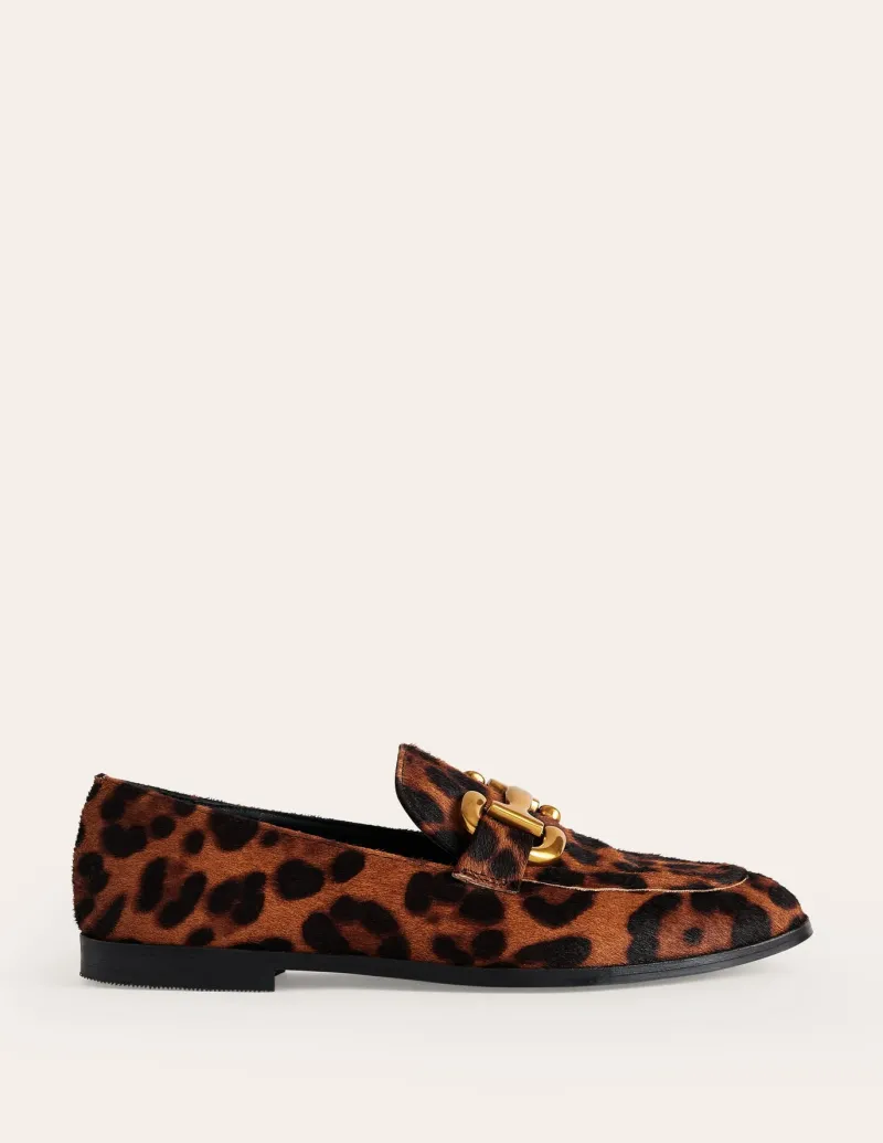 Suits & Tailoring | Flats-Boden Iris Snaffle Loafers- Leopard