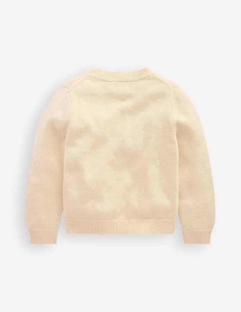 Sweaters & Cardigans-Boden Karina Fun Crochet Sweater-Ivory Apples IvoryApples