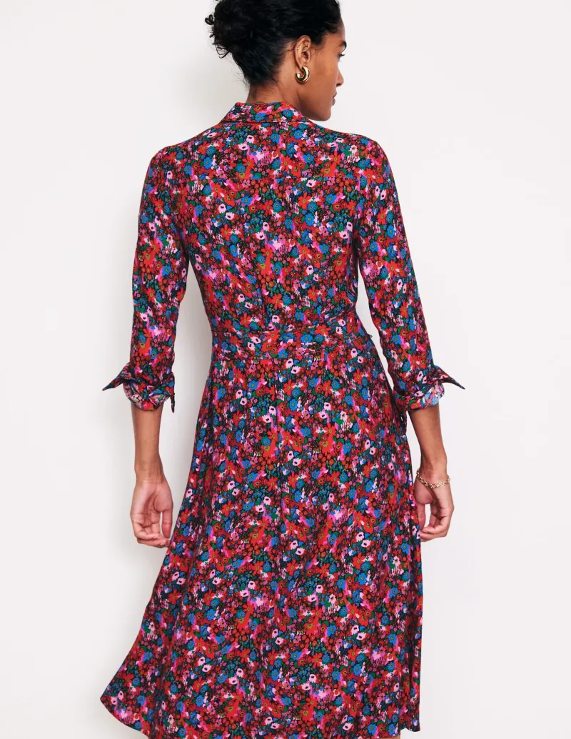 Petite Dresses | Midi-Boden Kate Midi Shirt Dress-Bittersweet, Meadow Pop Bittersweet,MeadowPop