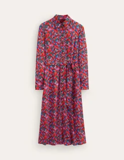 Petite Dresses | Midi-Boden Kate Midi Shirt Dress-Bittersweet, Meadow Pop Bittersweet,MeadowPop