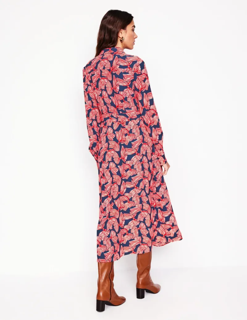 Dresses & Jumpsuits | Midi-Boden Kate Midi Shirt Dress-French Navy, Bow Scatter FrenchNavy,BowScatter