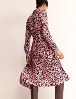 Petite Dresses | Midi-Boden Kate Midi Shirt Dress-Soft Peony, Sweet Pea SoftPeony,SweetPea