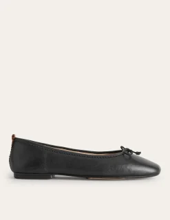 Flats-Boden Kitty Flexi Sole Ballet Flats-Black Leather BlackLeather