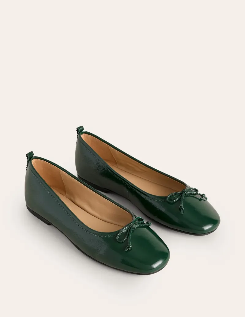 Flats-Boden Kitty Flexi Sole Ballet Flats-Ponderosa Pine Patent PonderosaPinePatent