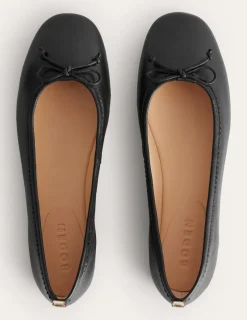Flats-Boden Kitty Flexi Sole Ballet Flats-Black Leather BlackLeather