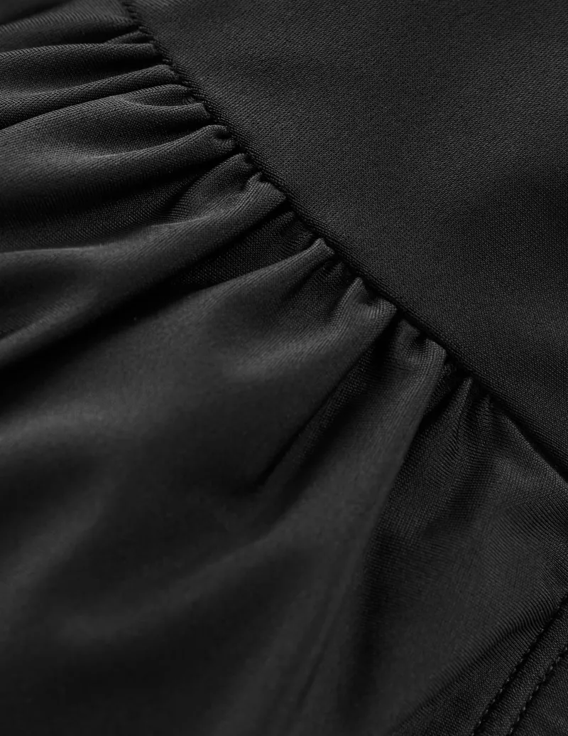 Swimwear-Boden Kythira Ruched Bikini Top- Black