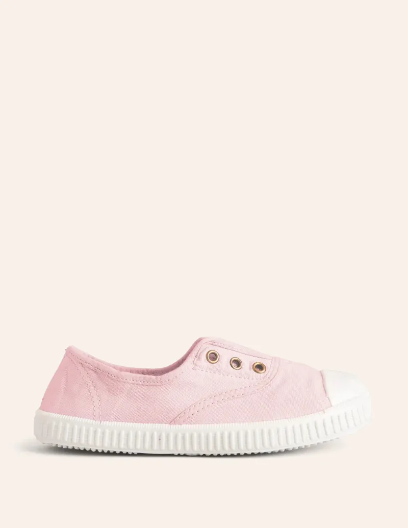 Shoes, Sneakers & Boots-Boden Laceless Canvas Pull-ons-Cameo Pink CameoPink