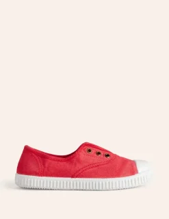 Shoes, Sneakers & Boots-Boden Laceless Canvas Pull-ons-Jam Red JamRed