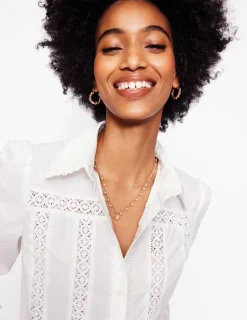 Jewelry-Boden Layering Charm Necklace-Faux Pearl FauxPearl