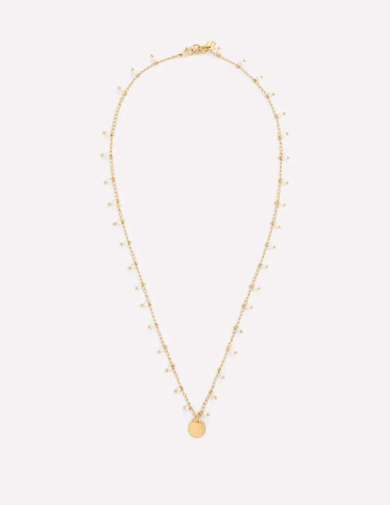 Jewelry-Boden Layering Charm Necklace-Faux Pearl FauxPearl