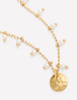 Jewelry-Boden Layering Charm Necklace-Faux Pearl FauxPearl