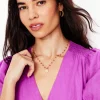 Jewelry-Boden Layering Charm Necklace- Pink