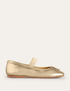 Shoes, Sneakers & Boots-Boden Leather Ballet Flats-Gold Metallic GoldMetallic
