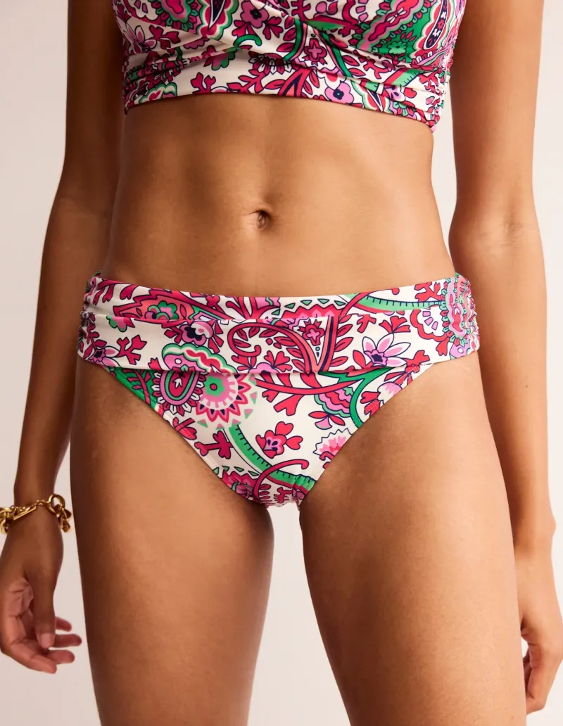 Swimwear-Boden Levanzo Fold Bikini Bottoms-Multi, Fantastical Multi,Fantastical