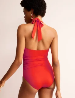 Swimwear-Boden Levanzo Halter Swimsuit- Fiesta