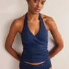 Swimwear-Boden Levanzo Halter Tankini Top-French Navy FrenchNavy