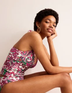 Swimwear-Boden Levanzo Halter Tankini Top-Multi, Fantastical Multi,Fantastical