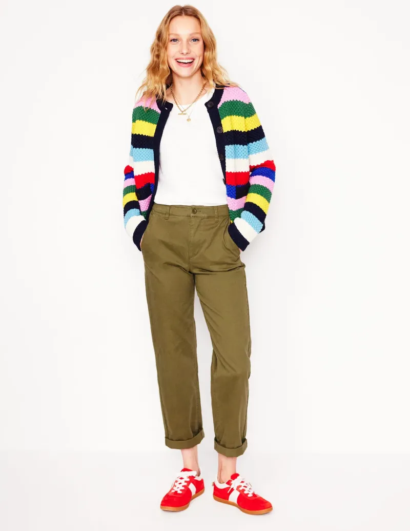 Sweaters & Cardigans-Boden Libby Knitted Jacket-Poppy Red, Blue Multi PoppyRed,BlueMulti