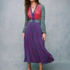 Dresses & Jumpsuits | Midi-Boden Lily Long Sleeve Midi Dress-Multi, Heart Cluster Multi,HeartCluster