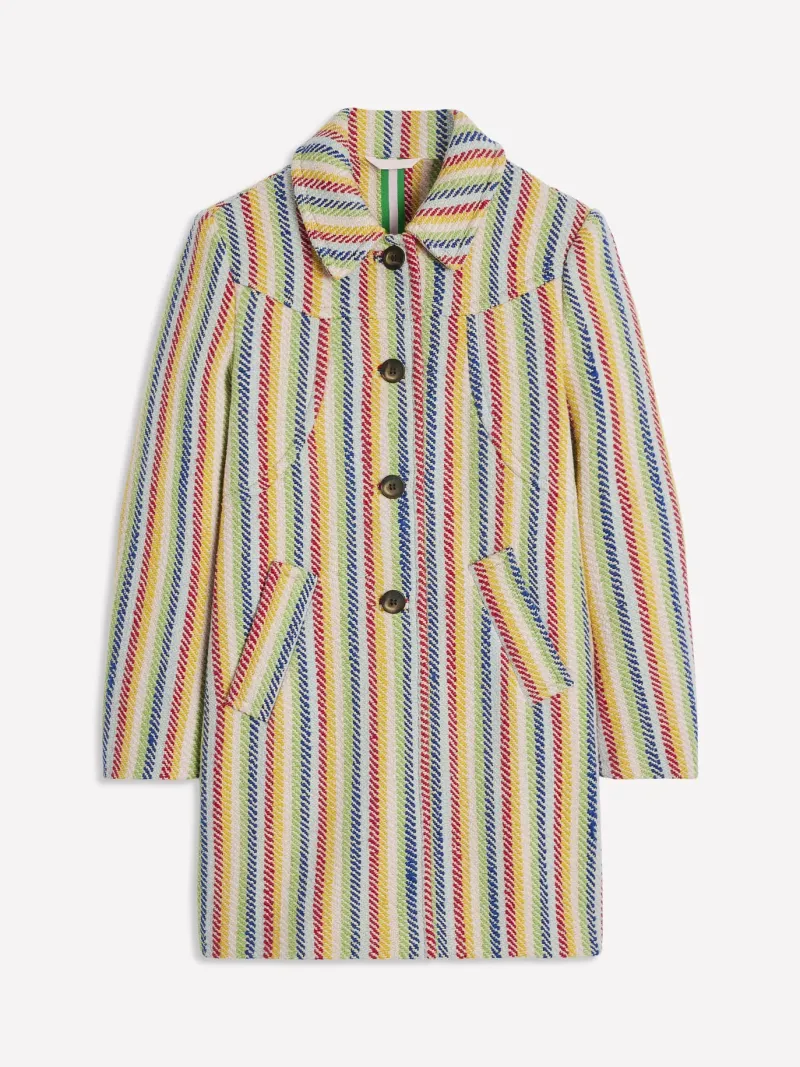 Jackets & Coats-Boden Lincoln Stripe Coat-Rainbow Twill Stripe RainbowTwillStripe