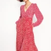 Dresses & Jumpsuits | Midi-Boden Lisa Long Sleeve Tea Dress-Pink, Heart Cluster Pink,HeartCluster