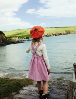 Dresses-Boden Lucilla Pinafore Dress-Mauve Mist Pumpkin Cats MauveMistPumpkinCats