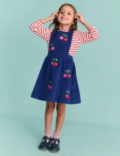 Dresses-Boden Lucilla Pinafore Dress-Starboard Blue Cherries StarboardBlueCherries