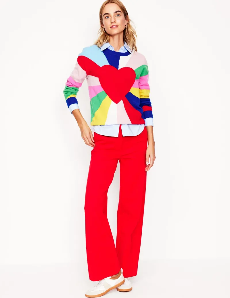 Sweaters & Cardigans-Boden Lydia Cashmere Jumper-Multi, Heart Spectrum Multi,HeartSpectrum
